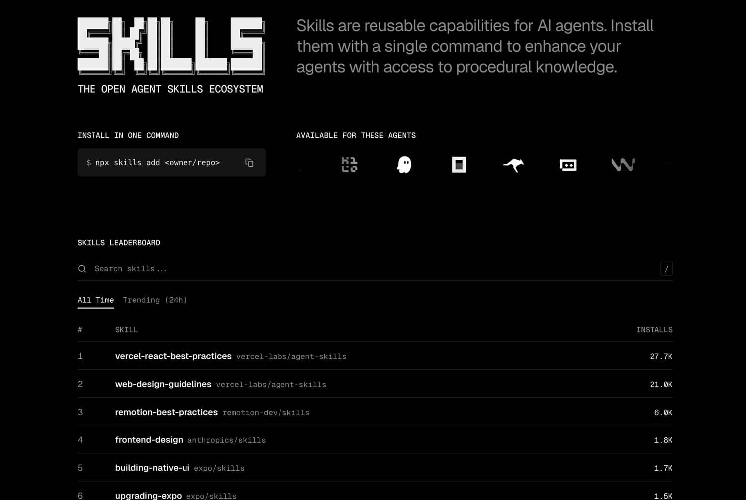 「Skills.sh」为AI编程助手注入最佳实践 Vercel最新力作