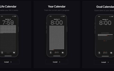 「The Life Calendar」：将生命倒计时设为锁屏，这或许是最高级的极简时间管理