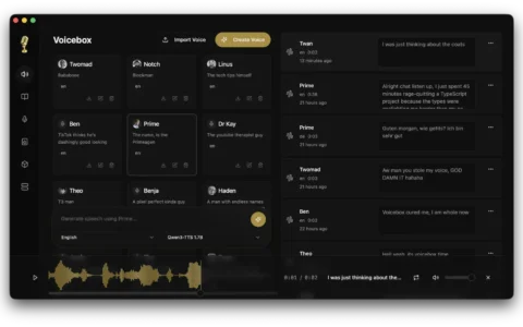 「Voicebox」：开源本地 AI 语音工坊，重塑你的声音创作流