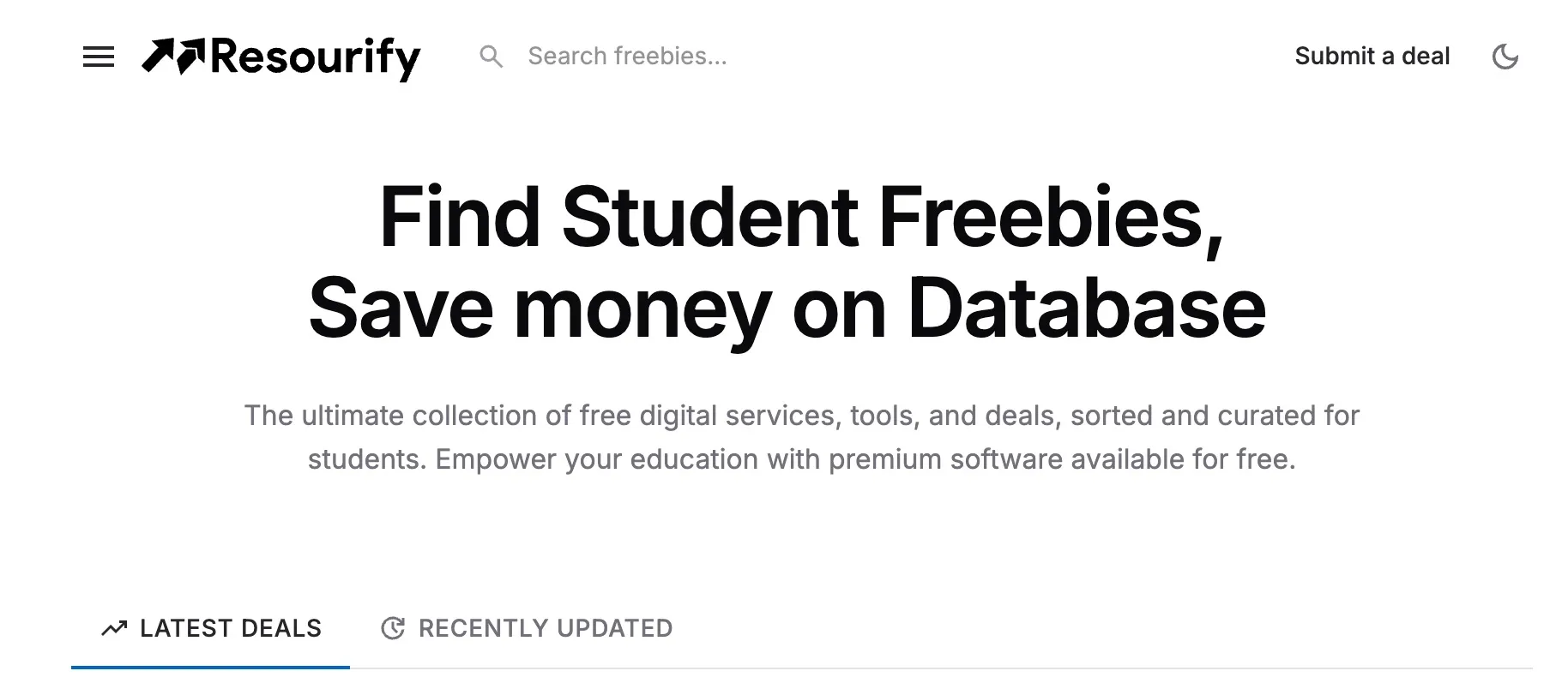 「Resourify」学生党省钱神器：一站式解锁海量 AI 工具与付费软件教育优惠