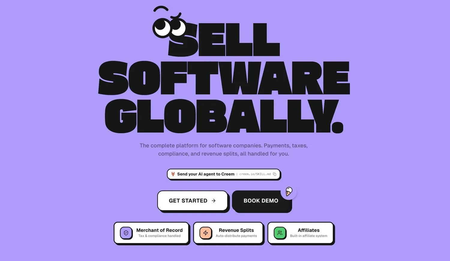 「Creem」一站式全球销售与支付处理平台，独立开发者（Indie Hackers）出海支付