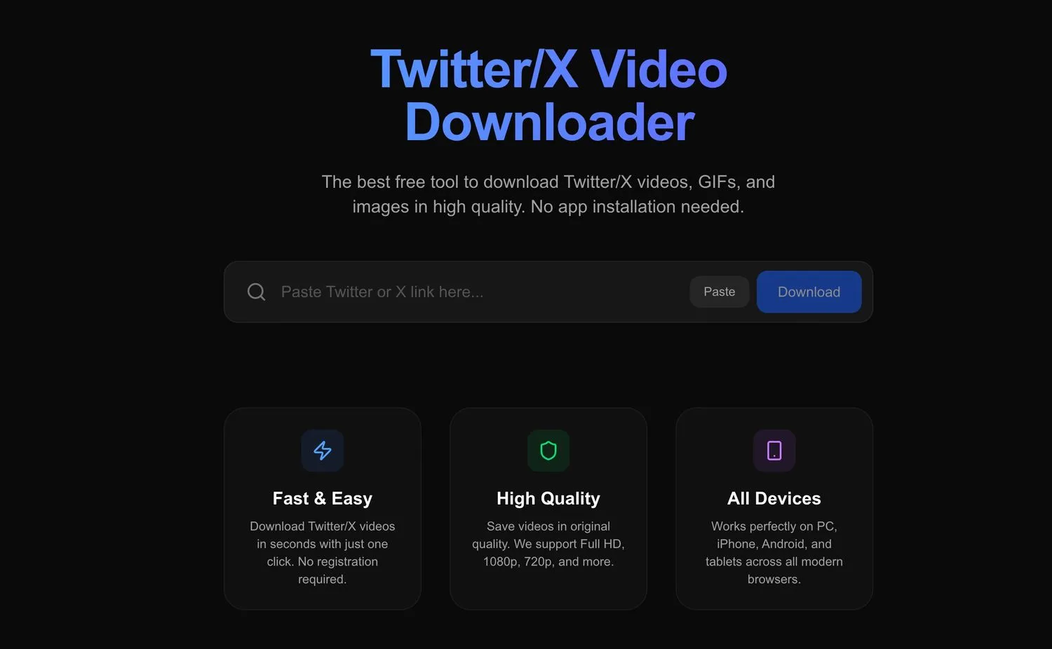 「SaveXTweet」X/Twitter 推特平台高清视频与GIF无损提取下载工具