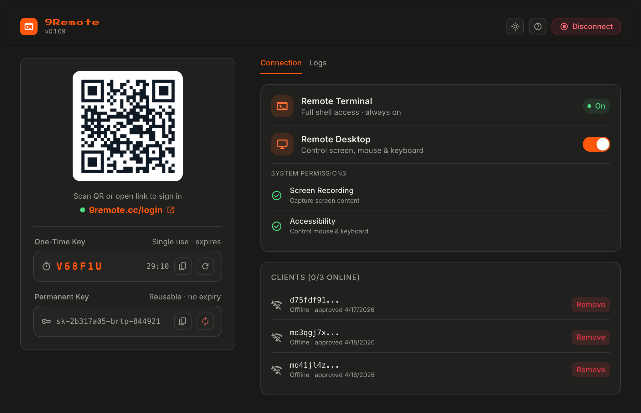 9Remote terminal in your pocket