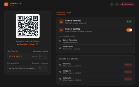 「9Remote」把终端、远程桌面和文件管理器装进口袋，手机也能跑 Codex