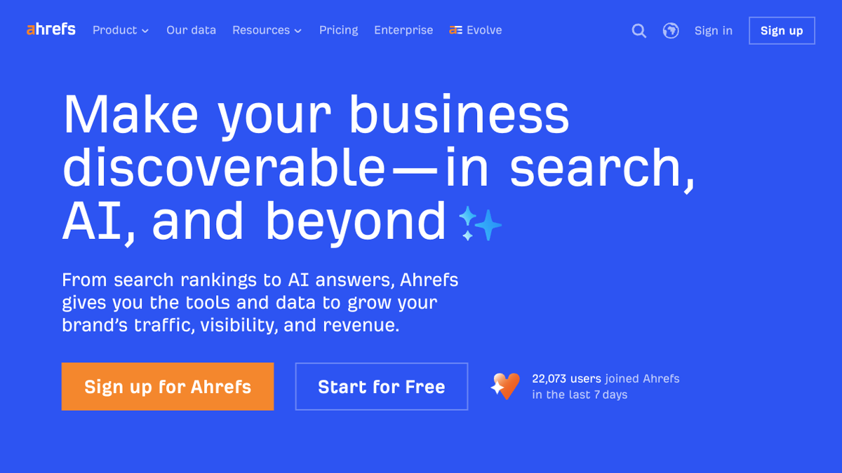 「Ahrefs」不只是 SEO 工具：把品牌做进搜索、AI 答案和竞品数据里