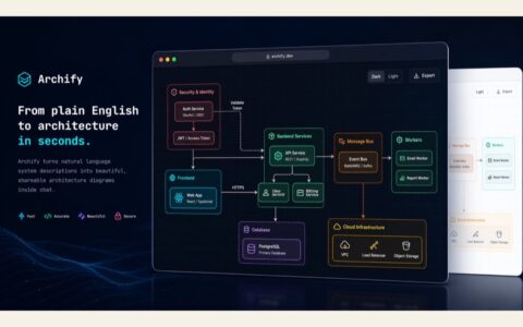 Archify：把一句系统描述变成可导出的架构图 Claude Skill