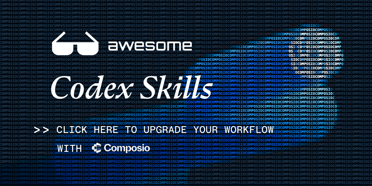 Awesome Codex Skills 封面