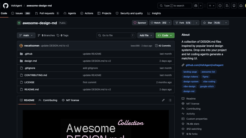 「Awesome DESIGN.md」给 AI Coding Agent 用的品牌设计系统合集
