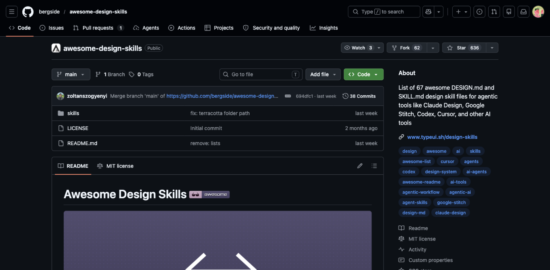 awesome-design-skills GitHub registry