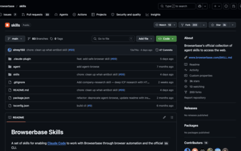 「Browserbase Skills」让 Claude Code 具备浏览器自动化和网页调试能力