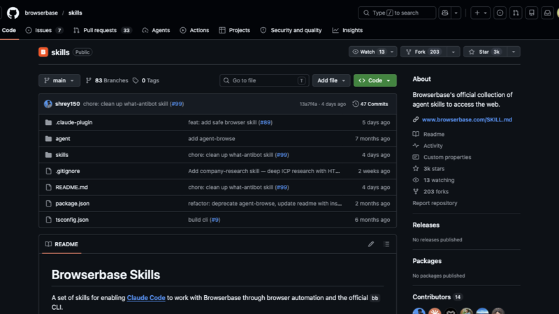 「Browserbase Skills」让 Claude Code 具备浏览器自动化和网页调试能力
