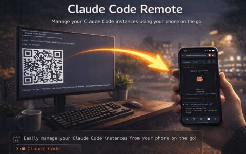 「Claude Code Remote」用手机远程接管 Claude Code 会话，扫码就能连
