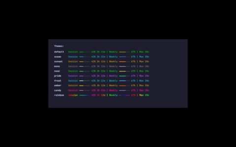 「claude-pulse」把 Claude Code 用量、费用、峰值时段和上下文压力放进状态栏