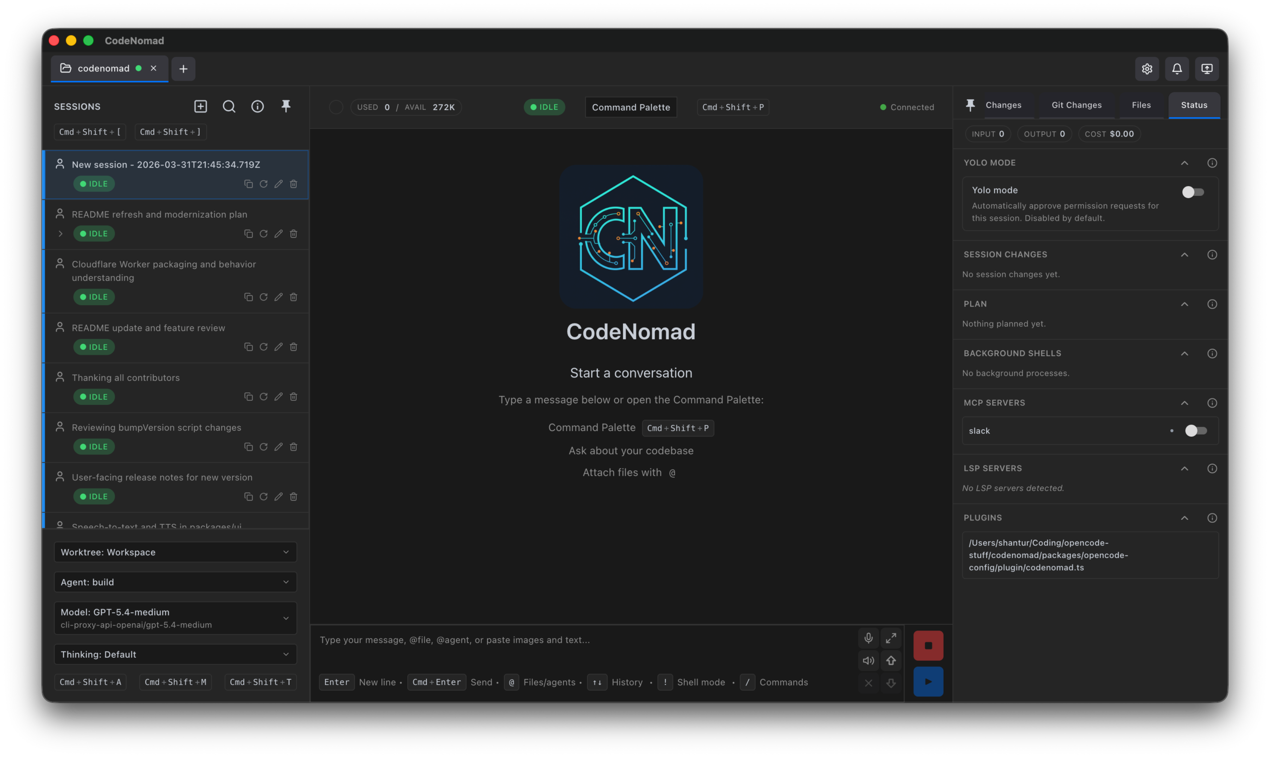 「CodeNomad」OpenCode 的 AI Coding Cockpit：把终端 Agent 变成多实例桌面工作区