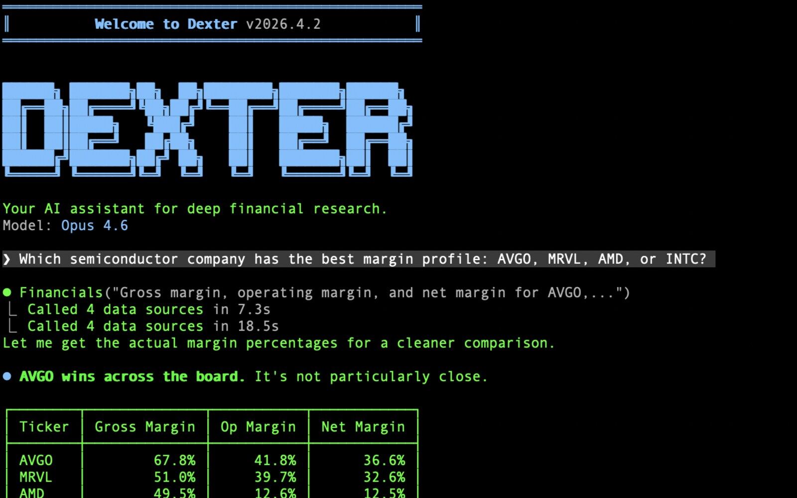「Dexter」开源金融研究 Agent：会规划任务、查实时数据，还能接 WhatsApp