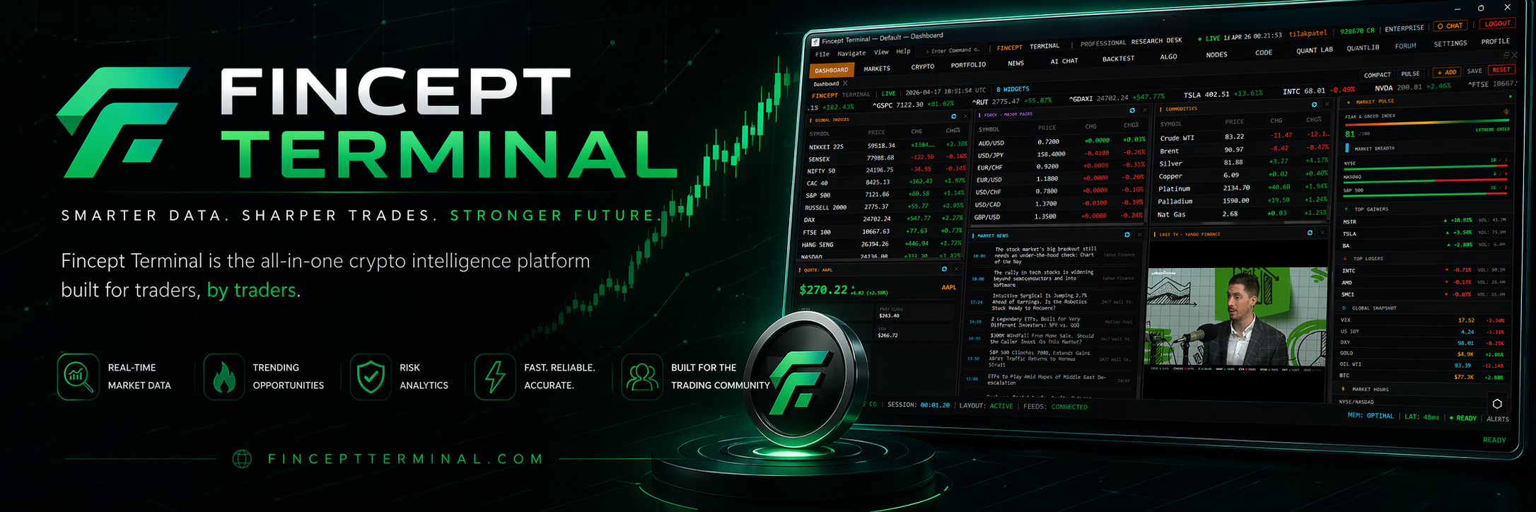 Fincept Terminal Dashboard