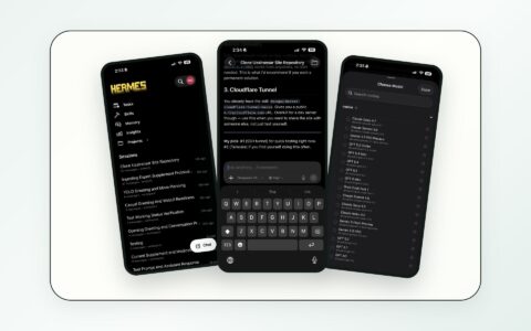 「Hermes Agent Mobile」把自托管 AI Agent 带到 iPhone 上