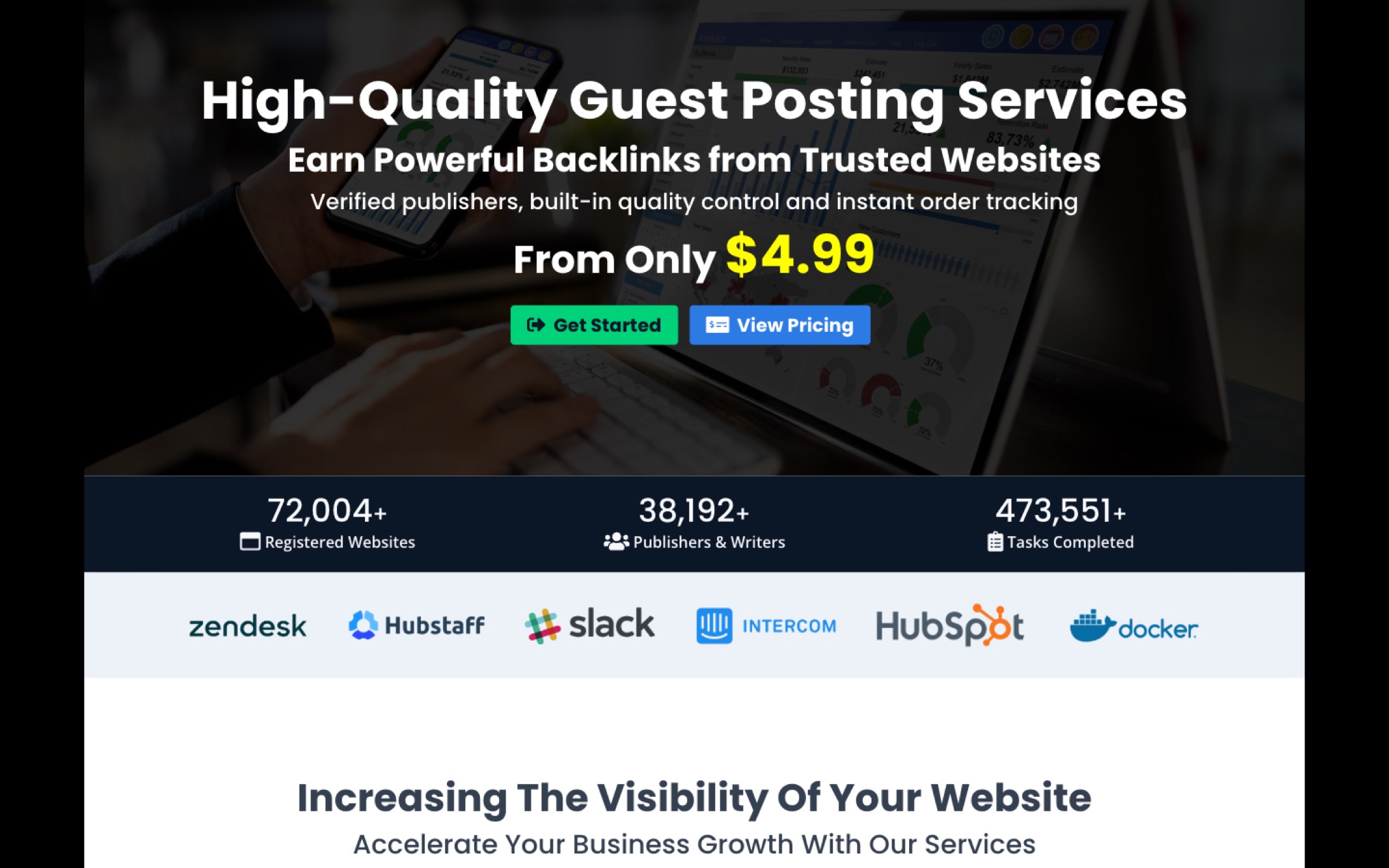 「iCopify」Guest Posting 外链市场：从 $4.99 起连接发布者和广告主