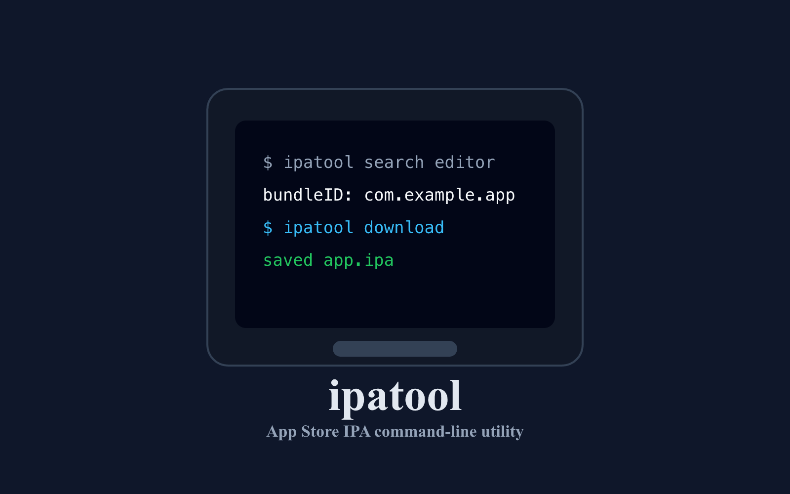 「ipatool」用命令行搜索和下载 App Store 的 IPA 包