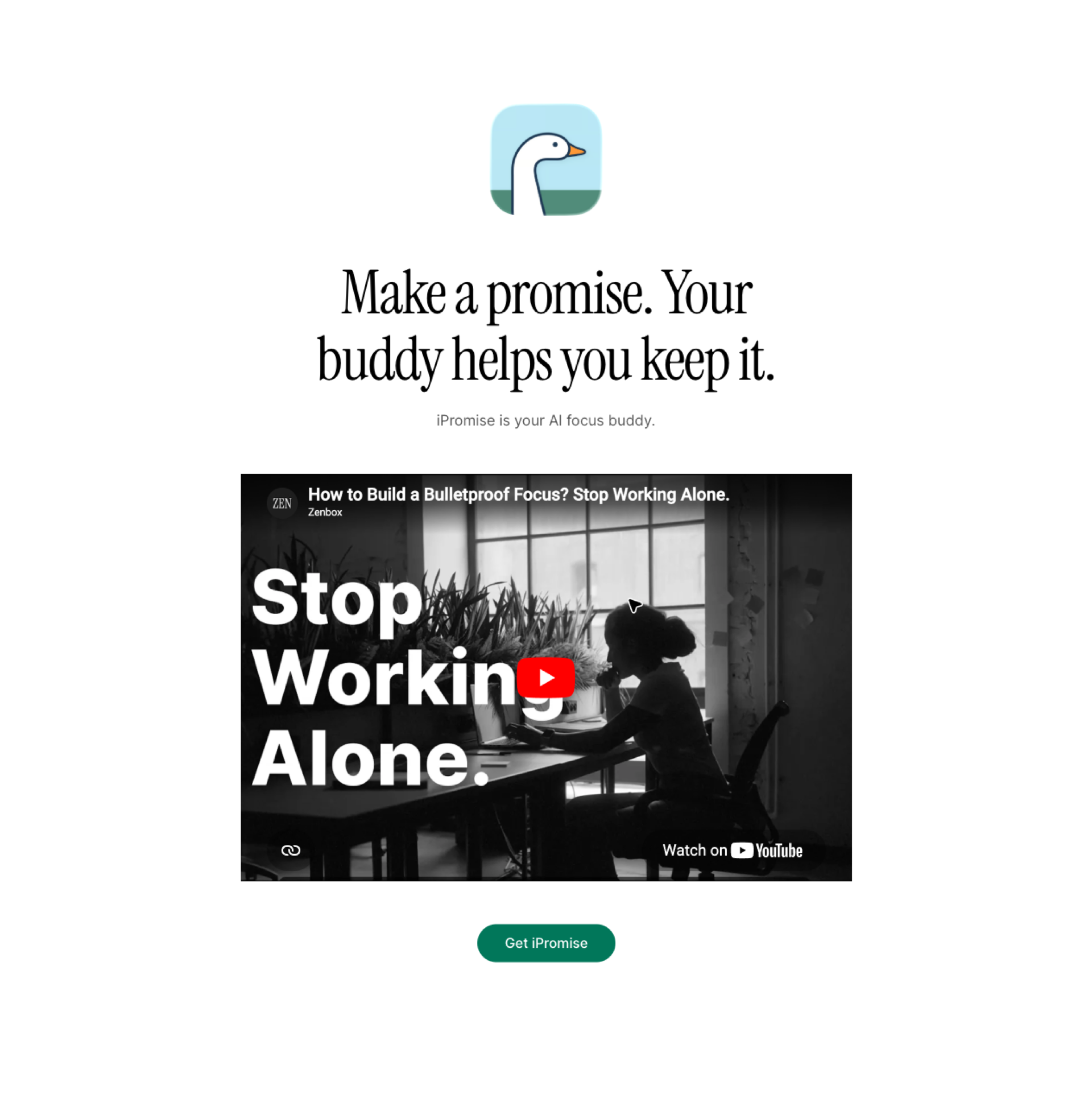 iPromise AI focus buddy