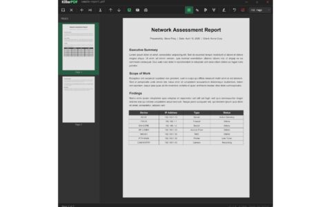 「KillerPDF」给现场技术人员用的本地 PDF 编辑器：6MB、免订阅、无联网遥测