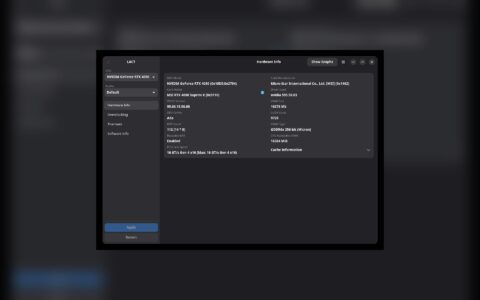 「LACT」Linux GPU 控制与监控工具：风扇曲线、功耗、超频和 Nvidia VF 曲线