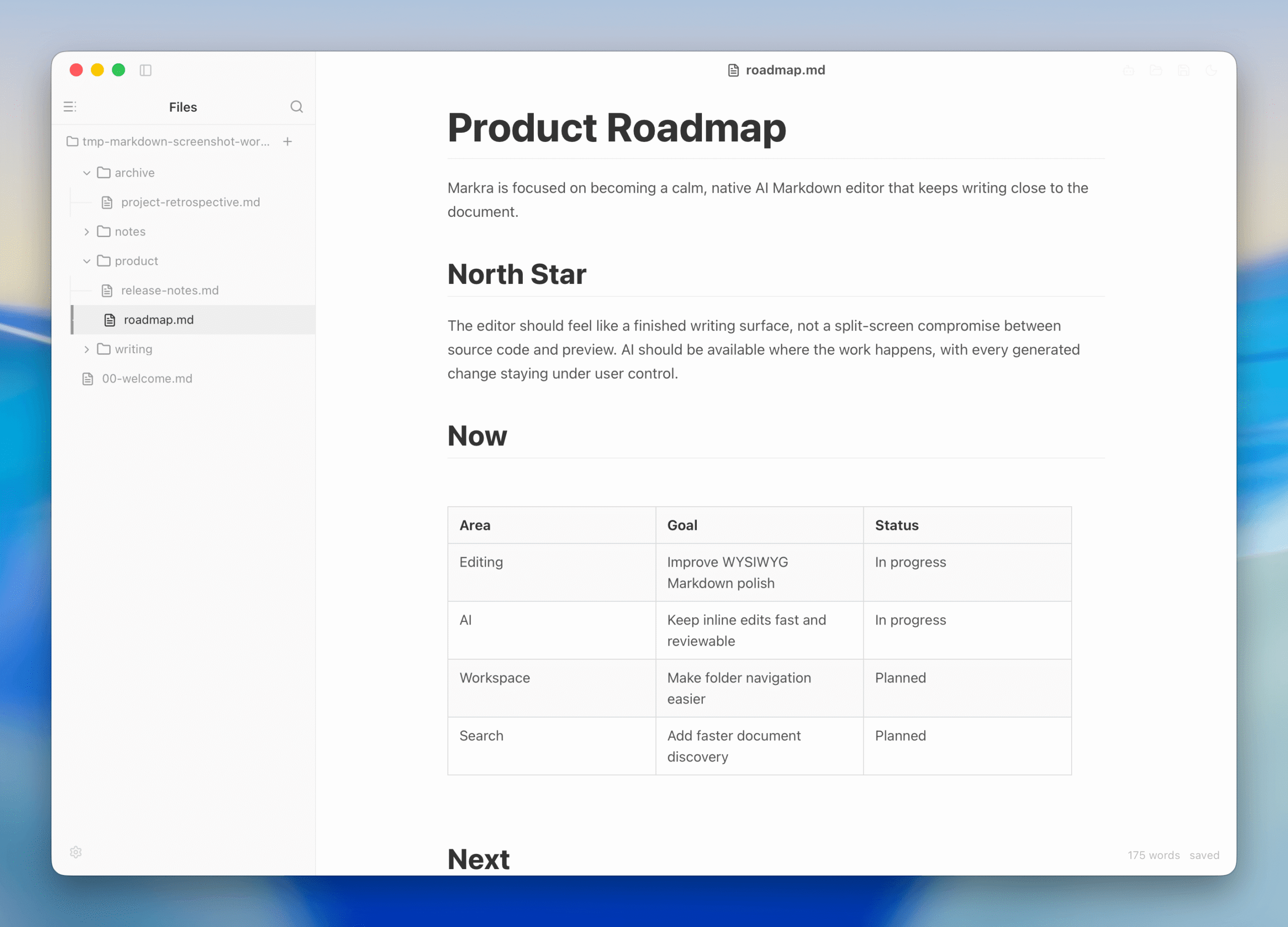 「Markra」本地优先的 AI Markdown 编辑器：所见即所得、开源免费、多模型可选