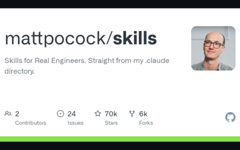 「Skills For Real Engineers」Matt Pocock 的工程化 Agent 技能库