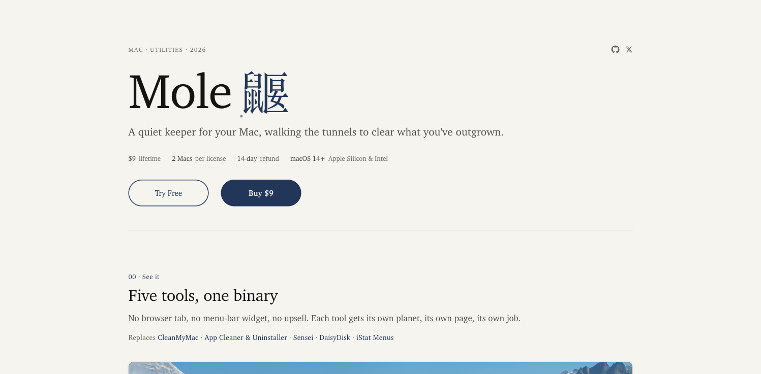 Mole Mac Cleaner 官网