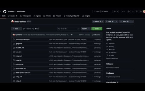 「multi-codex」一个脚本同时跑多个 Codex CLI 账户，不再反复登录切换