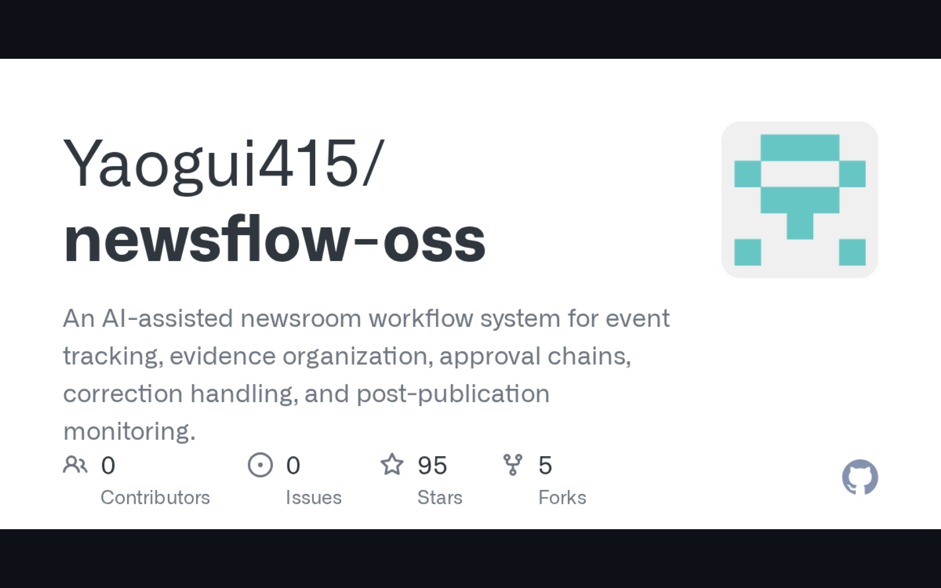「newsflow-oss」AI 辅助新闻工作流：事件跟踪、证据整理、审批和纠错