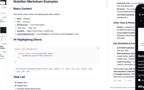 「NoteGen」先记录碎片，再让 AI 整理成笔记：跨平台 Markdown 知识库应用