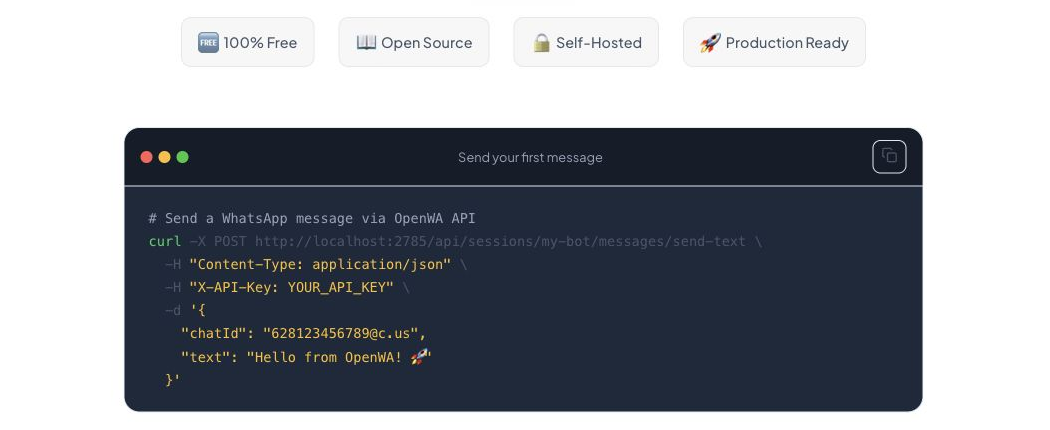 OpenWA API 调用示例