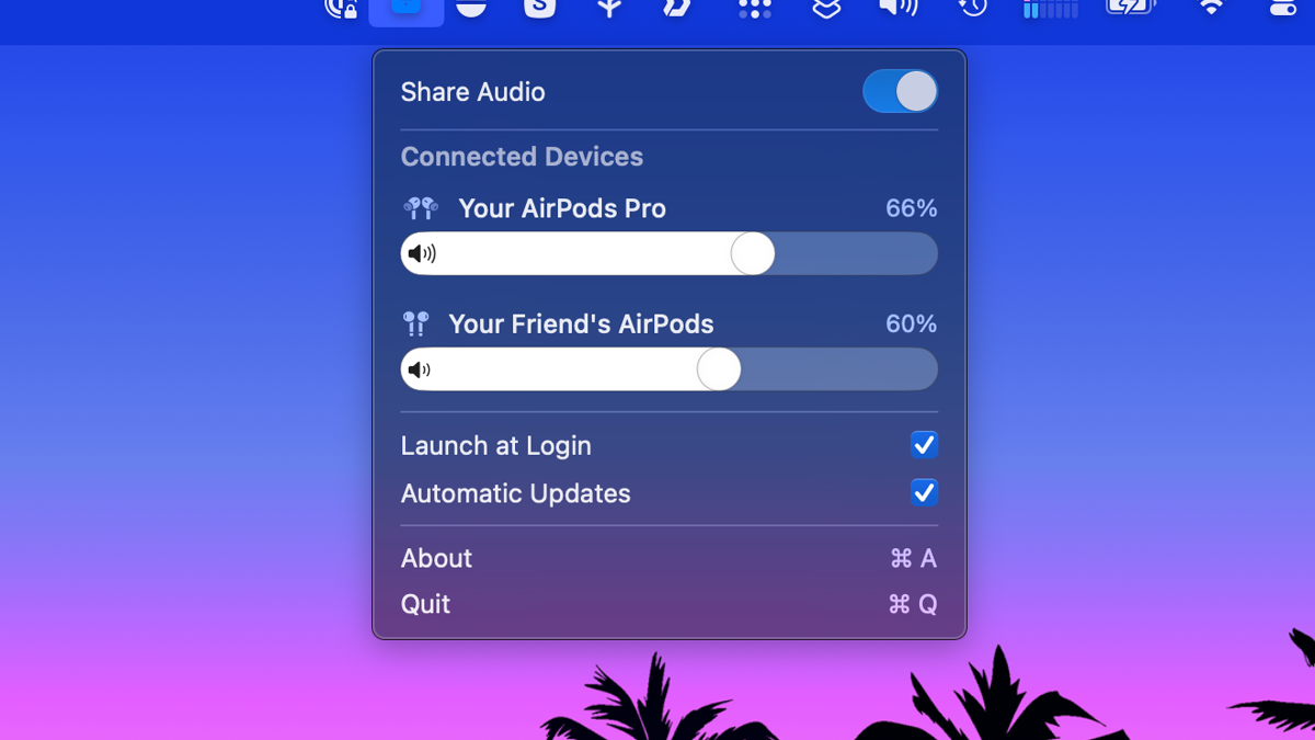 「PairPods」让 Mac 同时连接两副耳机：一键把音频分享给多个蓝牙设备