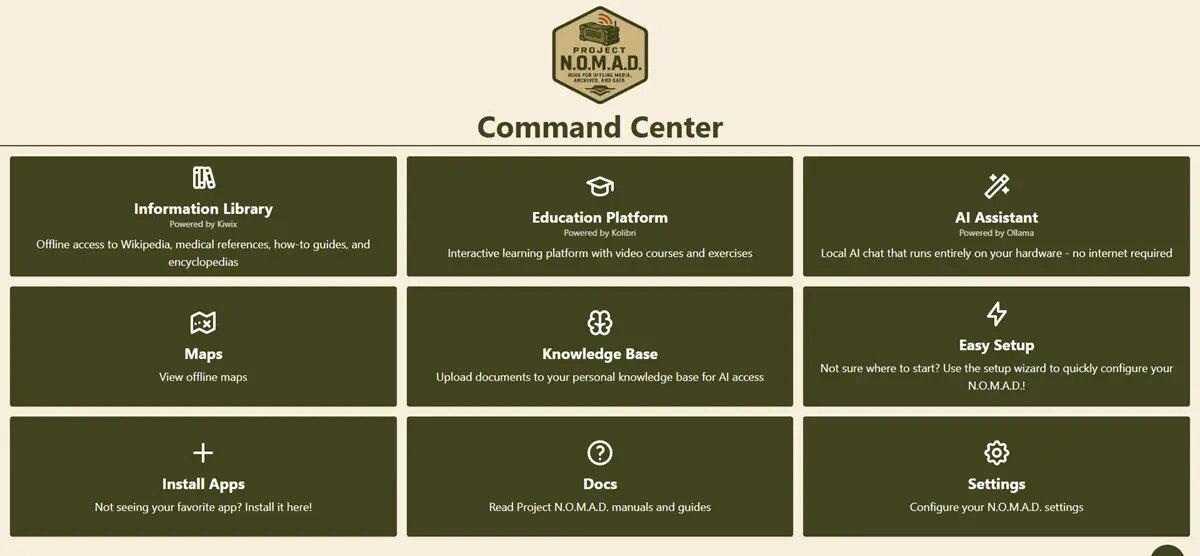 Project N.O.M.A.D. Command Center