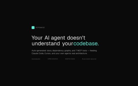 「repowise」给 AI Coding Agent 加代码库智能：自动文档、依赖图、Git 分析和 MCP 工具