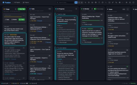 「Fusion」开源多节点 AI Agent 编排器：让任务自动规划、执行、Review 并合并代码