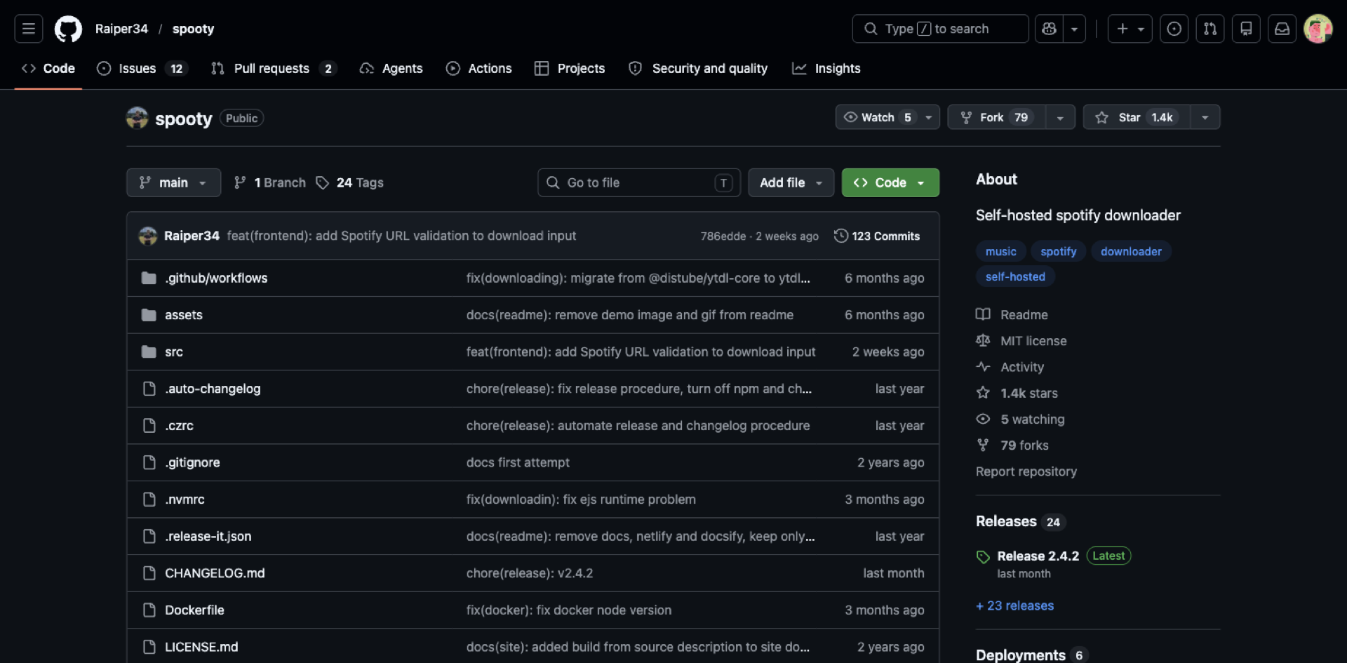 Spooty GitHub project