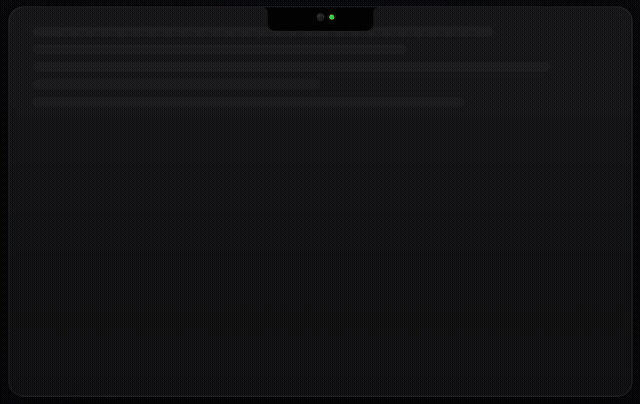 Textream 的 Dynamic Island 风格提词器悬浮层