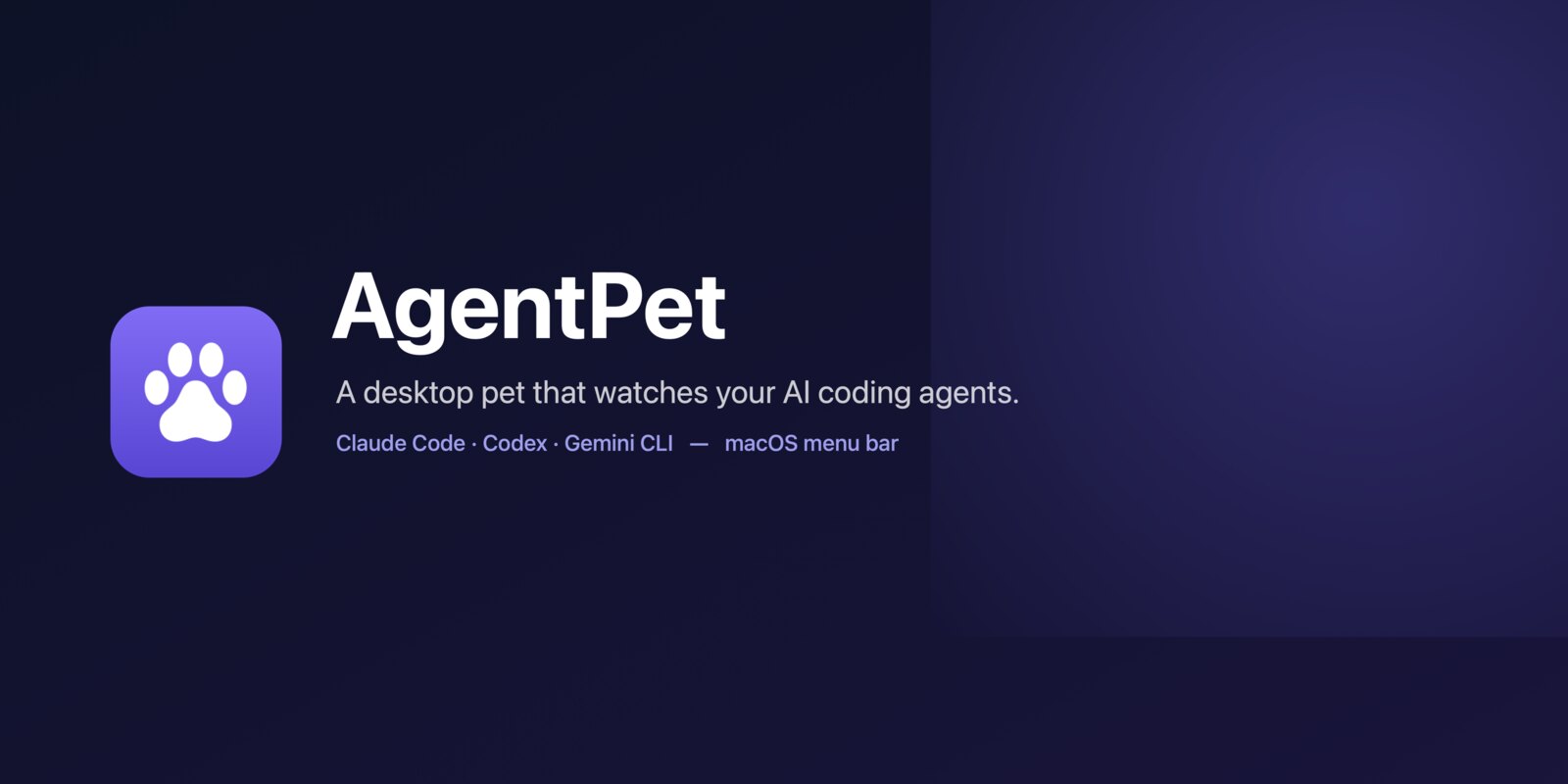 AgentPet macOS 菜单栏应用