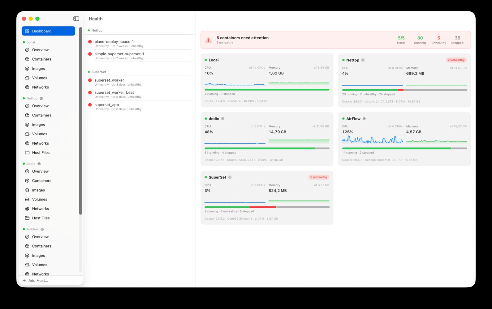 Gantry macOS Docker 管理界面