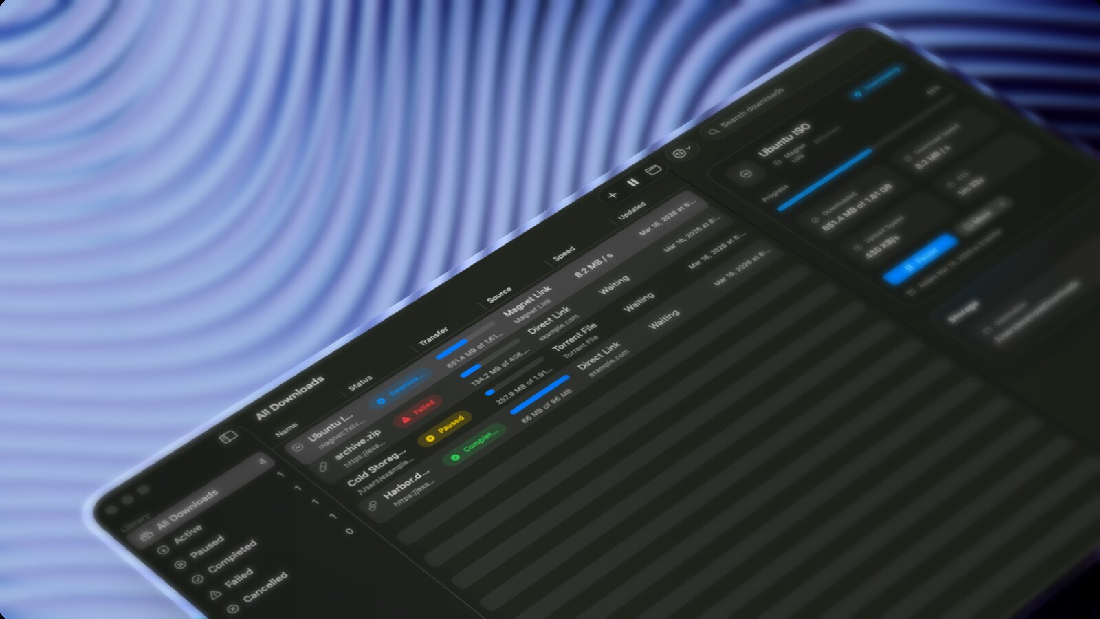 Harbor macOS 下载管理器界面