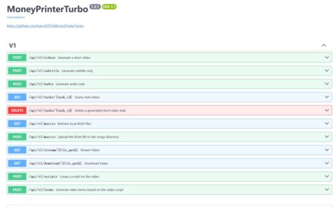 「MoneyPrinterTurbo」76k Star 开源短视频生成器：给主题就能自动写文案、配素材和合成视频