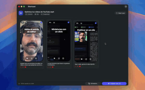「Shortcast」开源 macOS 本地 AI 剪辑器：把长视频自动拆成 TikTok、Reels 和 Shorts